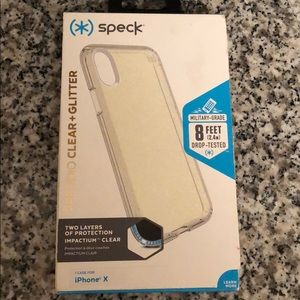 Speck iPhone X Presidio Clear+Glitter